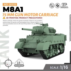 SSMODEL SS16535 V1.9 1/16 Model Kit US 75mm Gun Motor Carriage M8A1 3D PRINTING - Picture 1 of 6