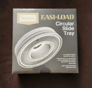 Circular Slide Tray Easi Load SEARS 100 2x2 Slide Capacity #9985 NEW Sealed Vtg - Picture 1 of 7