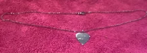 .925 silver heart engraved "Love Always" on 18" chain. - Picture 1 of 5