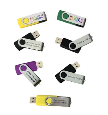 100x personal printed 2 sides Twist USB Memory Stick flash drive 500mb to 64G - Image 1 of 4