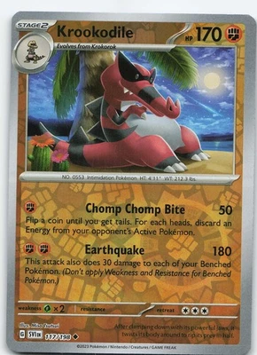 Krookodile 117/198 Reverse Holo SV01: Scarlet & Violet Base Set NM Pokémon - Image 1 of 2