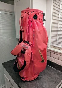 NIKE SPORT LITE Pink Stand Golf Bag ⛳ 5-Way Divider - Picture 1 of 8