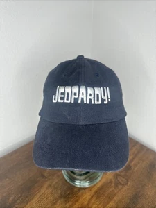 JEOPARDY! Get a Clue! Blue Hat Cap Strap Adjustable TV Game Show Cast & Crew - Picture 1 of 9