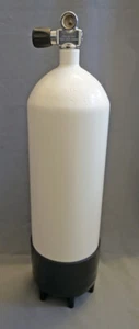 Tauchflasche 12 Liter 230bar komplett mit Mono-Ventil und Standfuss 178mm - Picture 1 of 2