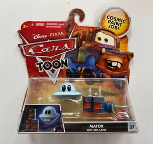 2010 Disney Cars Toon #37 MATOR WITH OIL CANS Cosmic Paint Job - Sealed New - Picture 1 of 7