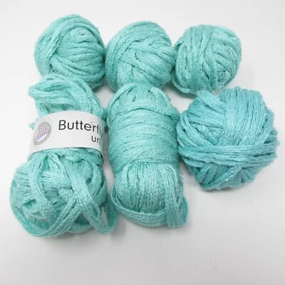 Пряжа для шарфа Grundl Butterfly Uni 50 г акрил сделано в Германии 300 г всего синяя - Изображение 1 из 4