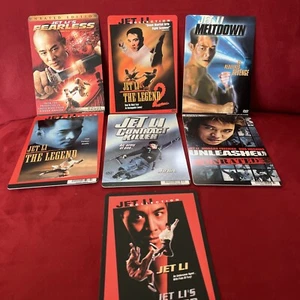 Blockbuster Movie Backer Card Mini Poster Art 5.5” x 8” Jet Li Movie Lot of 7 - Picture 1 of 7