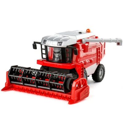Farm Tractor Toy Front Harvester Diecast Farm Toys Vehicle Toy Tractors Red - Image 1 of 4