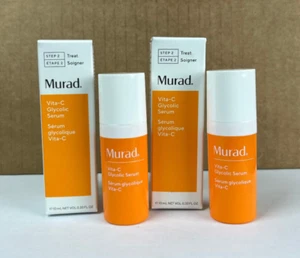 Murad Vita-C Glycolic Brightening Serum, Travel Size 0.33 fl.oz. 10mL 2-Pack - Picture 1 of 5