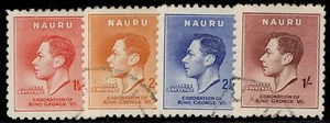 NAURU GVI SG40-43, 1935 SILVER JUBILEE set, FINE USED. Cat £13. - Picture 1 of 1