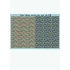 Print Scale 006 - Camo Decal 1:48 Raute B. German four color printed fabric - Bild 1 von 24