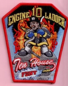 New York City Fire Dept Engine 10 Ladder 10 Patch New Style - Picture 1 of 1
