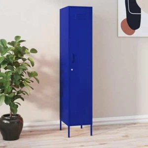 Locker Cabinet Navy Blue 35x46x180 Steel N3M7 - Picture 1 of 10