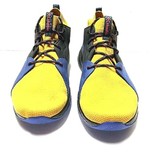 Columbia Mens Atmos X SH FT Outdry Mid BM0819-705 Yellow Blue Black Size 13 Us - Picture 1 of 6