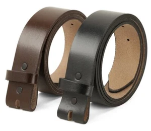 Gürtel für Schnalle Herren Snap on Strap Vollnarbenleder keine Schnalle, 1,5 Zoll breit. USA. - Bild 1 von 76