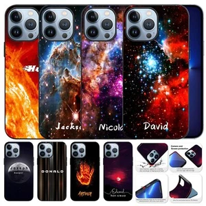 Personalised Name Phone Case For iPhone 16 Pro Max 13 14 15 Galaxy Space Cover - Picture 1 of 90