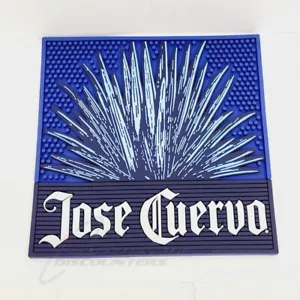 Jose Cuervo 15"" x 15"" strapazierfähige Server Bar Leckmatte blau - Bild 1 von 1