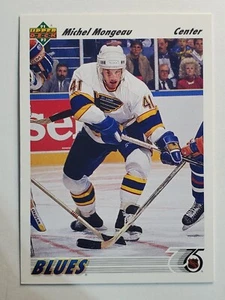 1991-92 Upper Deck #213 Michel Mongeau ~ St. Louis Blues - Picture 1 of 2