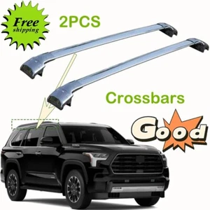 2 pz barra trasversale adatta per guide tetto Toyota Sequoia 20223 2024 - Foto 1 di 12