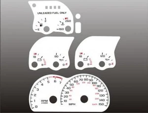 White Face Gauges for 1993-1996 Chevrolet Camaro V8 150 MPH - Picture 1 of 4