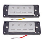 4-String Humbucking Pickup Bridge And Neck Set for Bass Guitar Part Replacement