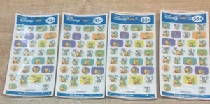 NEW Lot of 4 Winnie the Pooh Stickers 55+ Each Pack Birthday DisneyFREE SHIPPING - Picture 1 of 4