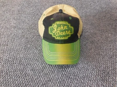 Gorra John Deere Snapback verde beige logotipo para hombre clásico vintage algodón Foto 1 de 4