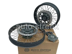 Genuine Royal Enfield Himalayan 450 BLACK OLIVE TUBELESS SPOKED WHEELS RIMS - Bild 1 von 5