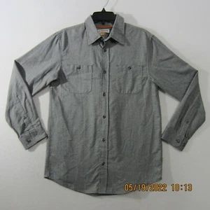Magellan Outdoors Shirt Mens Small Gray Button Up Long Sleeve Hunt Gear Casual - Foto 1 di 10