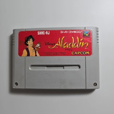 Super Famicom ALADDIN Disney's Nintendo Cartridge Only sfc Tested And Working - Image 1 of 4