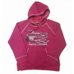 Girls Harley-Davidson Fleece Hoodie - Kids Clothing - Sweat Shirt Apparel - Picture 1 of 1