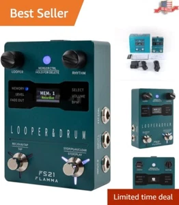 Compact Guitar Looper Pedal with High-Quality Drum Machine - 160 Minutes Looping - Picture 1 of 8