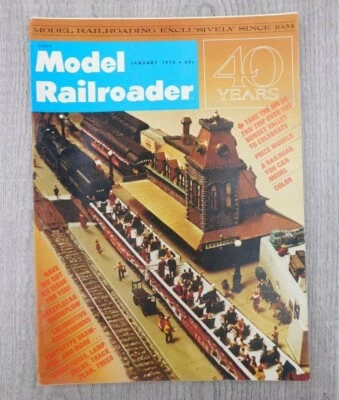 Model Railroader JAN 1974 Vol 41 No 1Trains Mancave Locomotive Vintage Magazine - Image 1 of 4