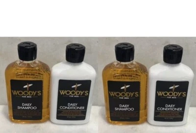 2 juegos de champú y acondicionador diario Woody's para hombre de 12 oz cada uno Foto 1 de 3
