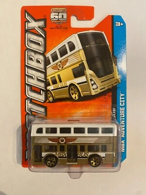 2012 MATCHBOX MBX ADVENTURE CITY TWO-STORY BUS 1 OF 120 60TH ANNIVERSARY - Image 1 of 4