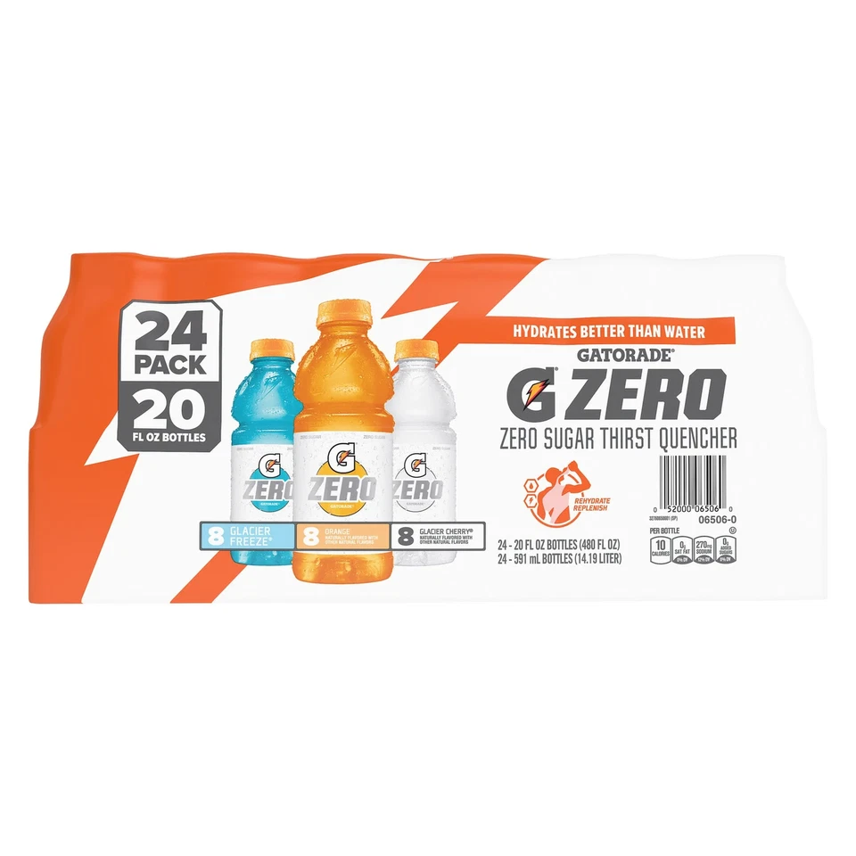 Gatorade Zero Variety Pack, 20 fl oz, paquete de 24 Foto 1 de 2