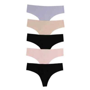 Felina Women Ladies' Thong 5-pack Multicolor Size Small NEW! Free Shipping - Picture 1 of 7