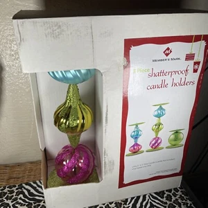 Member’s Mark Kerzenständer 3 Stück Gold bruchsicher - Bild 1 von 8