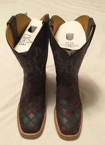 Tin Haul Purple & Teal Cowboy Boots Woman’s Size 7 New - Picture 1 of 8