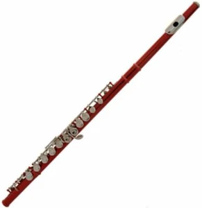 red 16 Closed Hole Flute, C Foot, off set G/ split E, Nickel Plated, Case - Bild 1 von 3