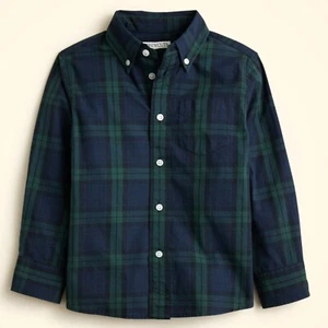Crewcuts Stretch Poplin Boys Shirt 14 Navy Classic Timeless Academia School NWD - Picture 1 of 16