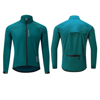 WOSAWE Ultralight Waterproof Men's Cycling Jacket Bike Windbreaker Riding Tops - Image 1 of 4