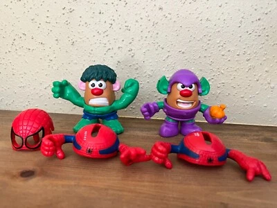Mr. Potato Head Marvel Hulk & Green Goblin figures Spider-Man parts mashable - Image 1 of 3