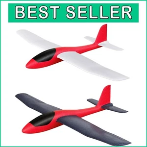 2-Pcs Super Large Foam Glider Airplane Toy - Outdoor STEM Fun for All Ages - Picture 1 of 10