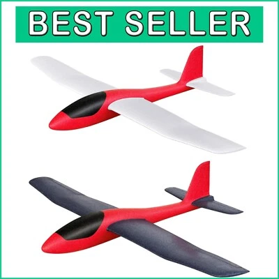 2-Pcs Super Large Foam Glider Airplane Toy - Outdoor STEM Fun for All Ages - Image 1 of 4
