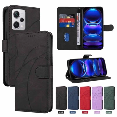 For Xiaomi Redmi Note 12 11 10 9 Pro 9s Magnetic Flip Wallet Leather Case Cover - Image 1 of 4