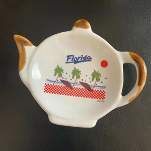 FLORIDA Souvenir Löffelablage - Teekanne Form  - Bild 1 von 2
