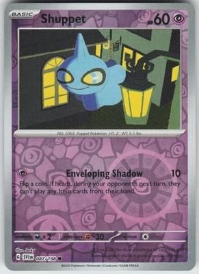 Pokemon Shuppet 087/198 SV01: Scarlet & Violet Base Set Common Reverse Holo Near - Image 1 of 2