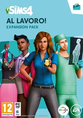 The Sims 4 Al Lavoro ! (EP1) PCWin   Codice incluso nella confezione   Vide (PC) - Image 1 of 4