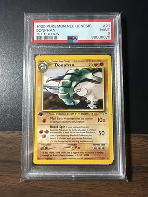 PSA 9 2001 Donphan 1st Edition Rare Neo Genesis #21/111 Pokemon - Image 1 of 2